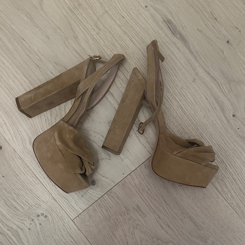 Rachel Zoe Tan Platform Sandals